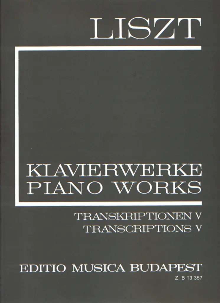 Cover: 9790080133576 | Transcriptions V (II/20) | Franz Liszt | EMB New Listz Edition | Buch