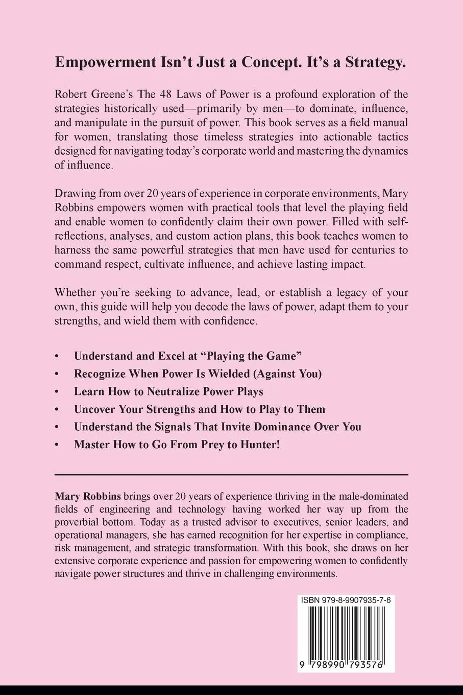 Rückseite: 9798990793576 | The 48 Laws of Power for Women Fed up with Male Workplace Dominance