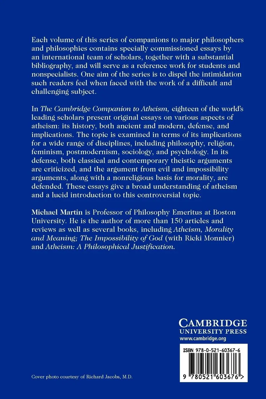 Rückseite: 9780521603676 | The Cambridge Companion to Atheism | Michael Martin | Taschenbuch