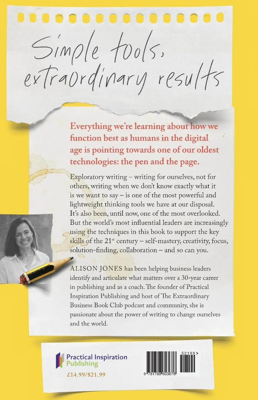 Rückseite: 9781788603676 | Exploratory Writing | Everyday magic for life and work | Alison Jones