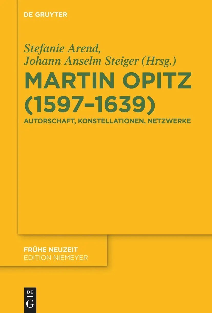 Cover: 9783110763676 | Martin Opitz (1597-1639) | Autorschaft, Konstellationen, Netzwerke