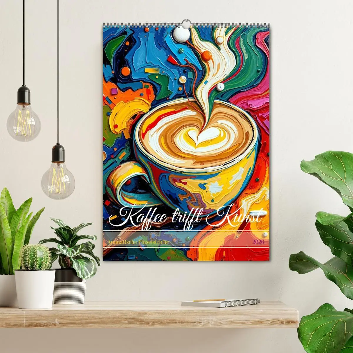 Bild: 9783457293676 | Kaffee trifft Kunst - Aromatische Pinselstriche (Wandkalender 2026...