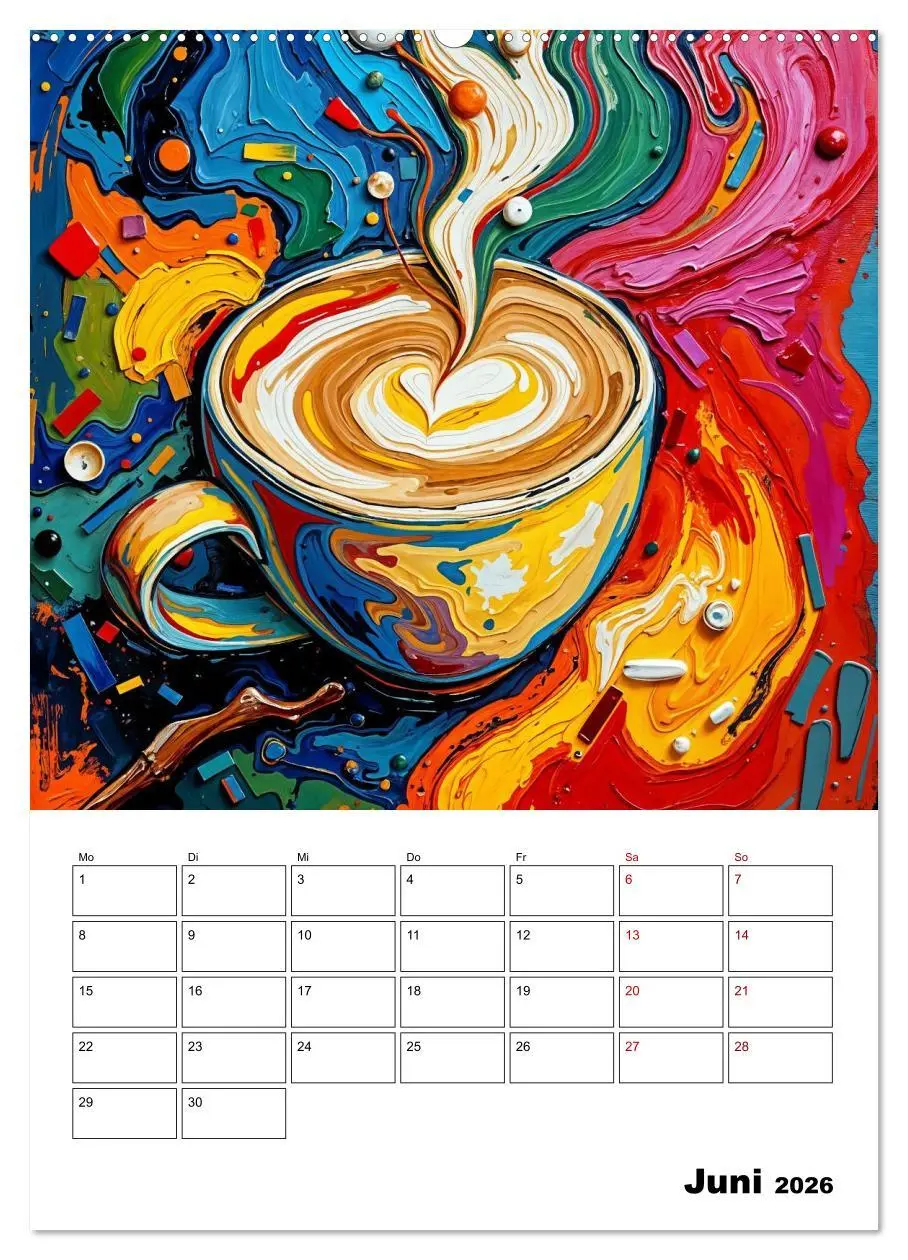 Bild: 9783457293676 | Kaffee trifft Kunst - Aromatische Pinselstriche (Wandkalender 2026...