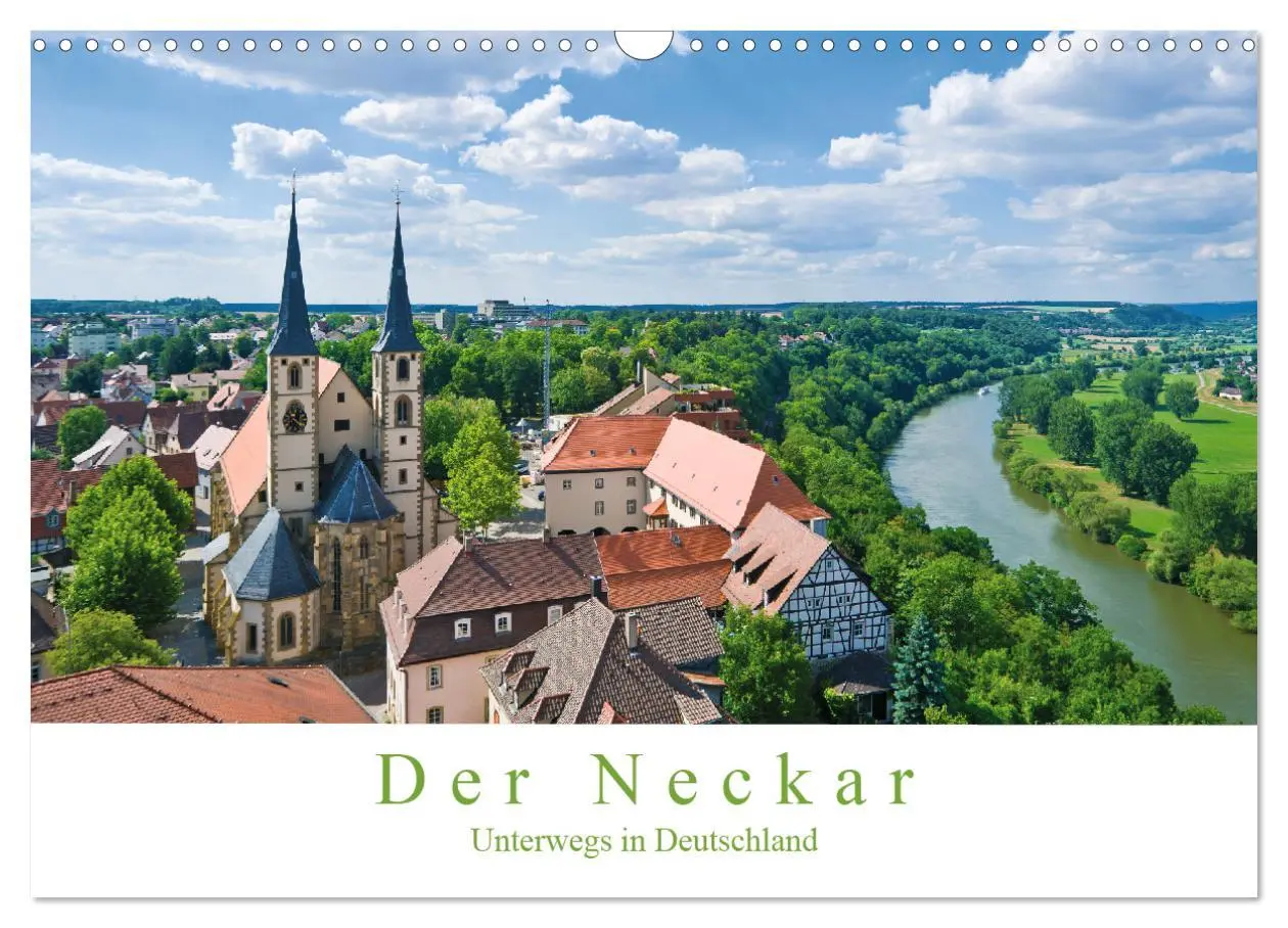 Cover: 9783516213676 | Der Neckar - Unterwegs in Deutschland (Wandkalender 2026 DIN A3...