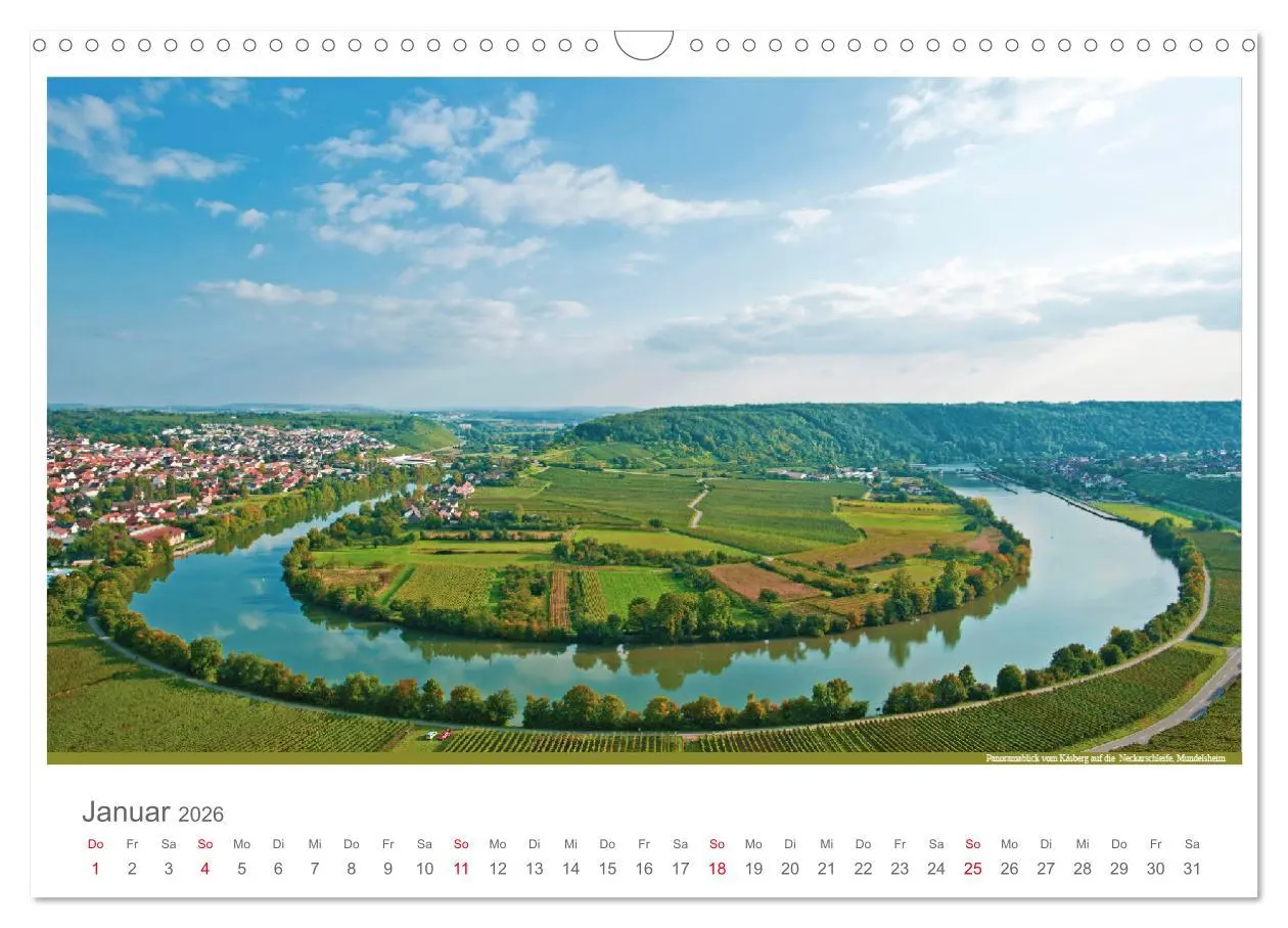 Bild: 9783516213676 | Der Neckar - Unterwegs in Deutschland (Wandkalender 2026 DIN A3...