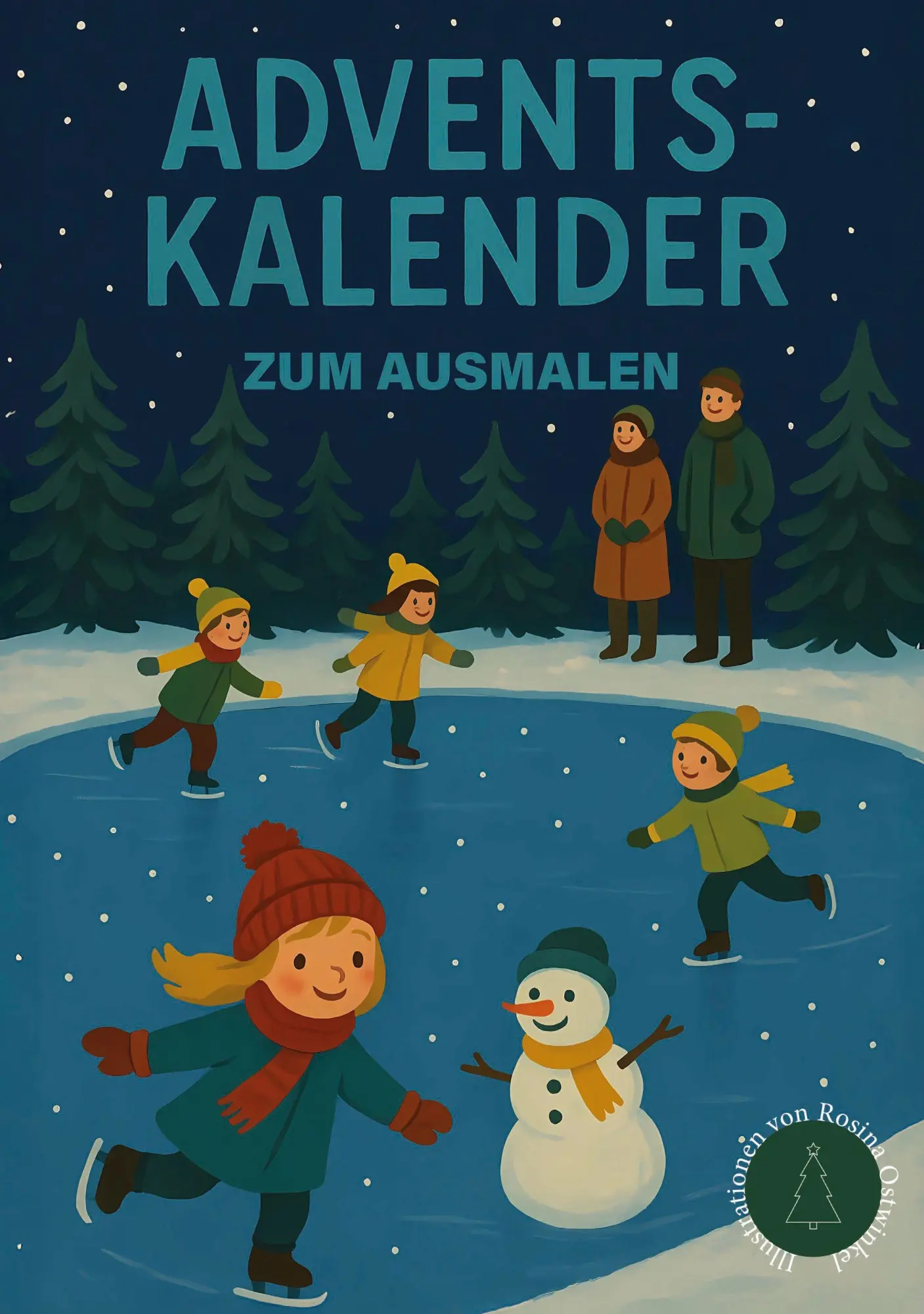Cover: 9783695103676 | Adventskalender zum ausmalen | Rosina Ostwinkel | Taschenbuch | 50 S.