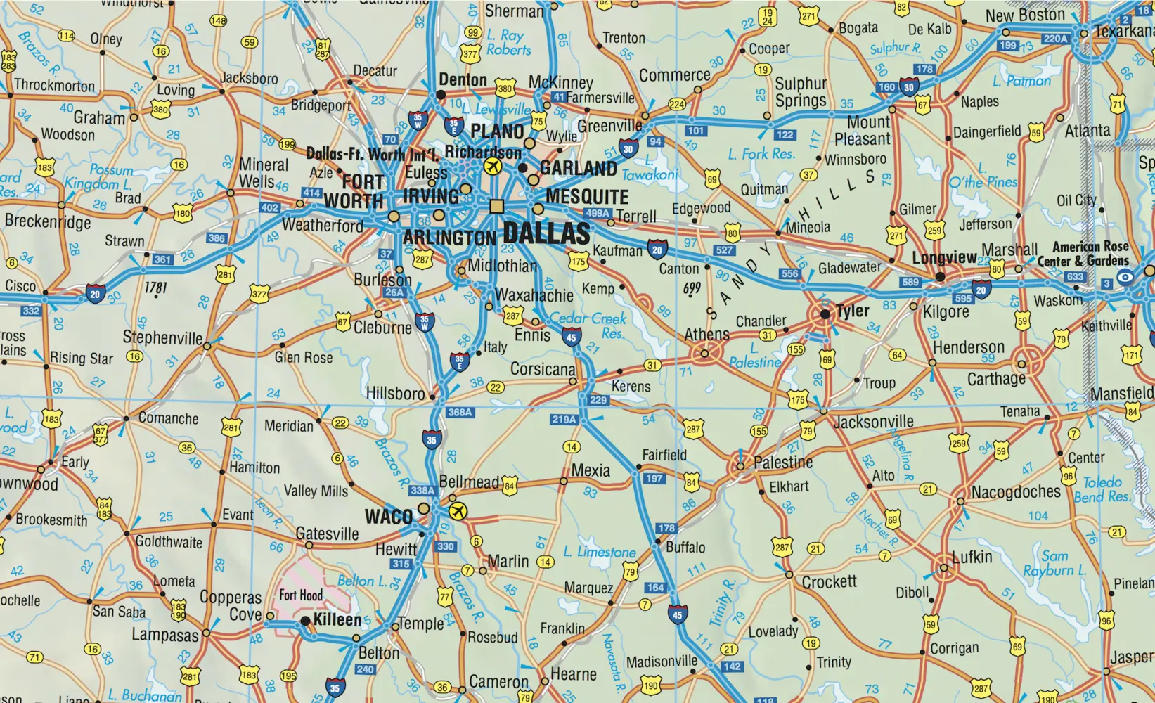 Bild: 9783866093676 | Borch Map USA Interstate | (Land-)Karte | Mehrfarbendruck. Gefalzt