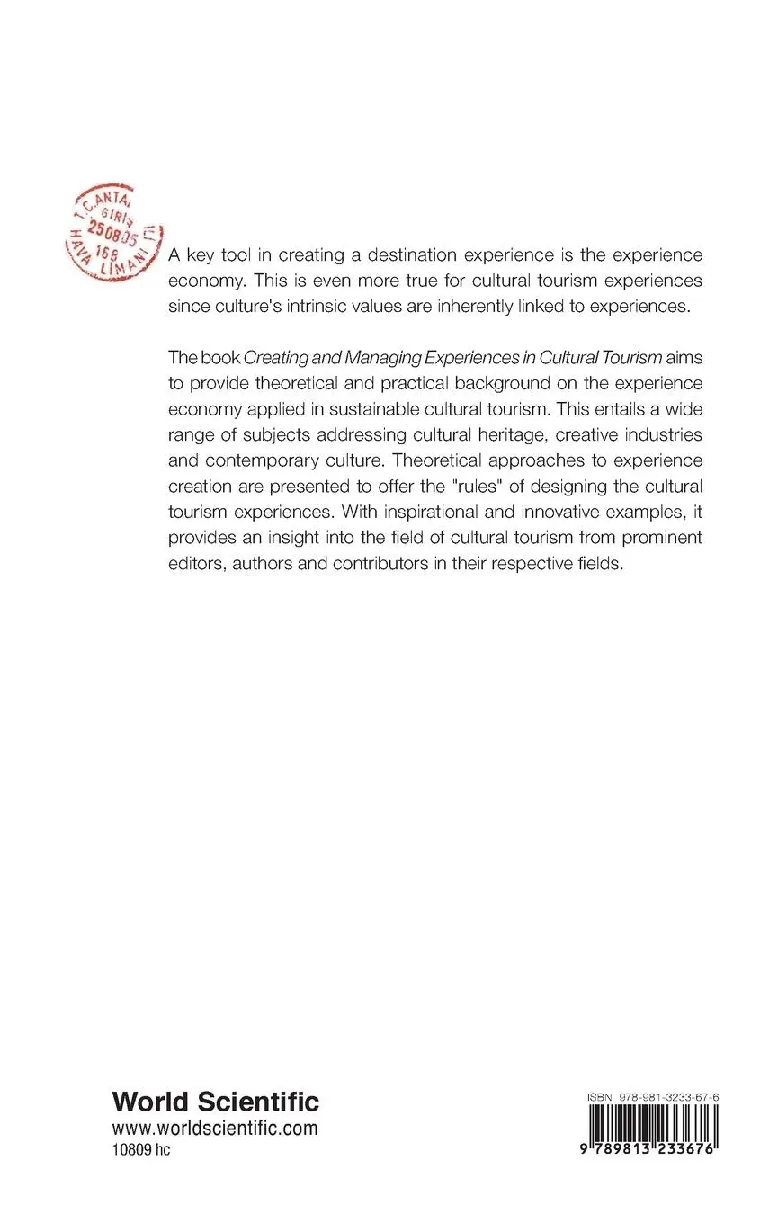 Rückseite: 9789813233676 | CREATING AND MANAGING EXPERIENCES IN CULTURAL TOURISM | Mansfel | Buch