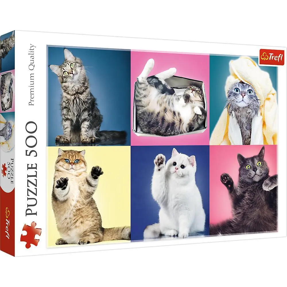 Cover: 5900511373776 | Puzzles - "500" - Katzen | Spiel | Deutsch | 2020 | Trefl SA