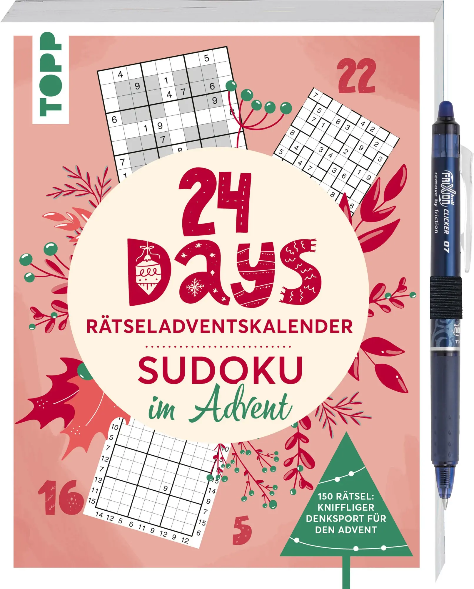 Cover: 9783735853776 | 24 DAYS RÄTSELADVENTSKALENDER - Sudoku im Advent | Frechverlag | Buch