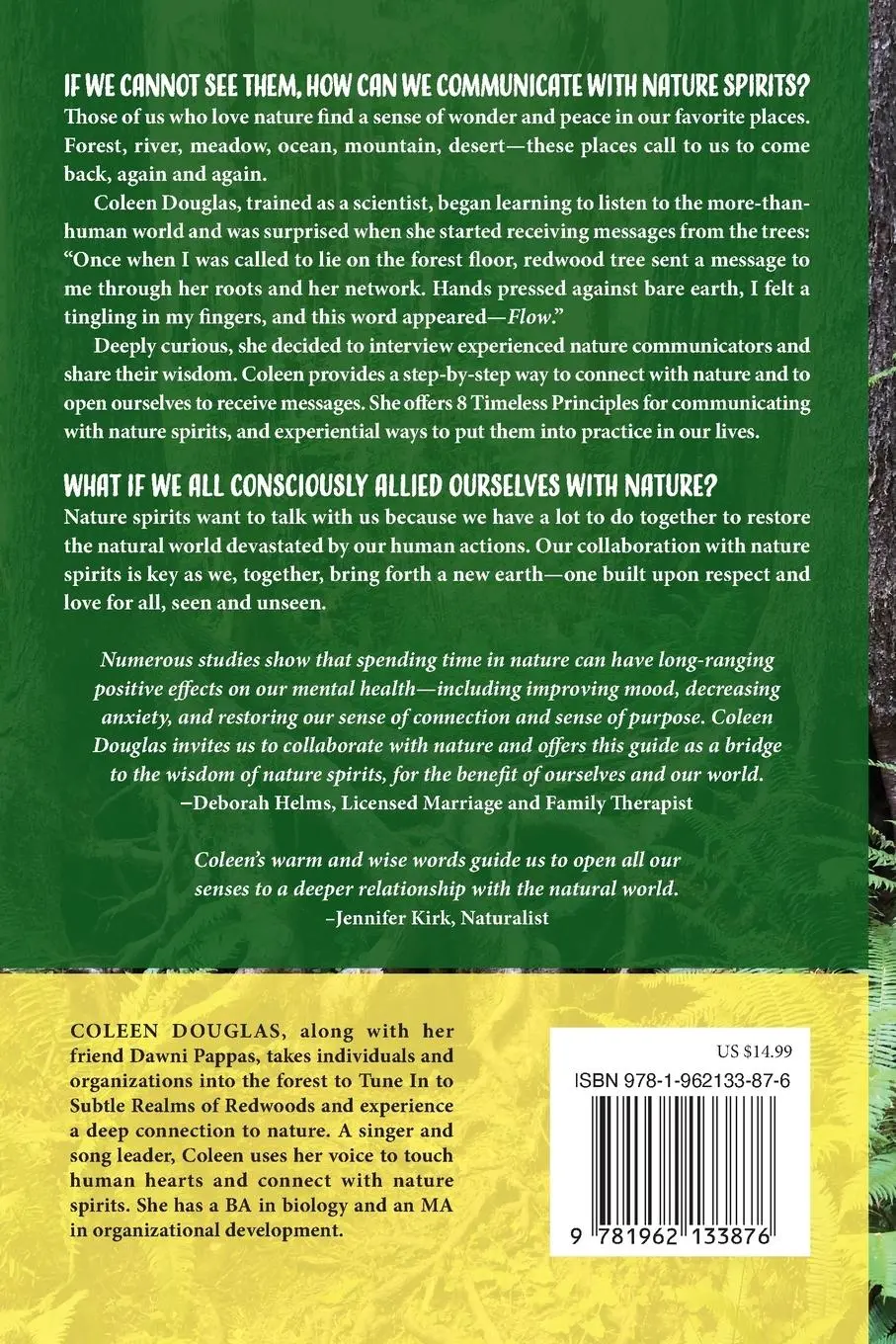 Rückseite: 9781962133876 | Nature Spirits Want to Talk With Us | Coleen Douglas | Taschenbuch