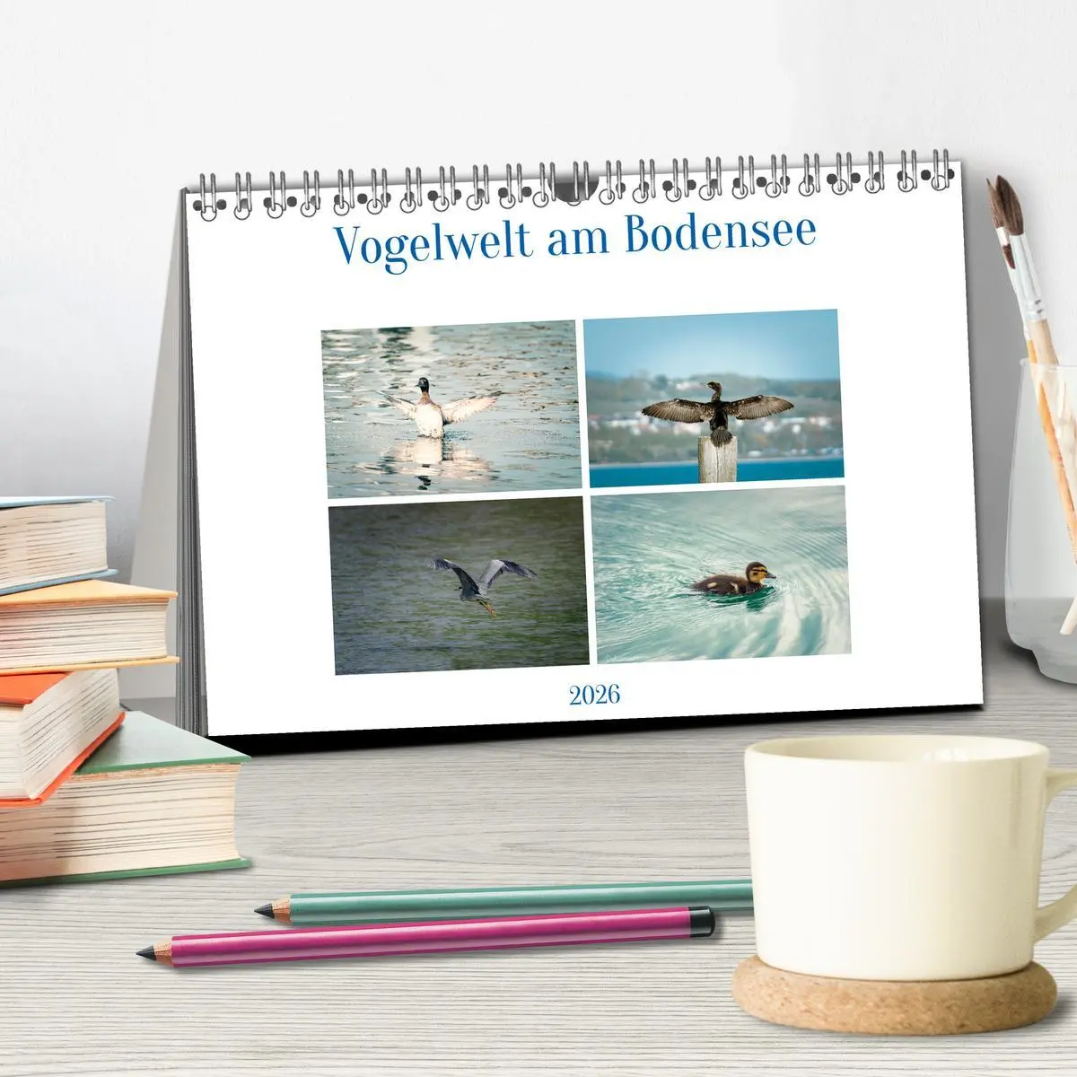 Bild: 9783457413876 | Vogelwelt am Bodensee 2026 (Tischkalender 2026 DIN A5 quer),...