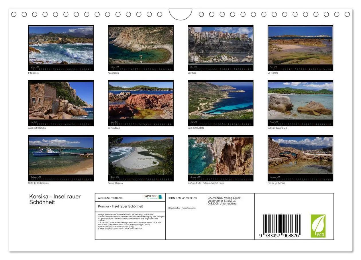 Bild: 9783457963876 | Korsika - Insel rauer Schönheit (Wandkalender 2026 DIN A4 quer),...