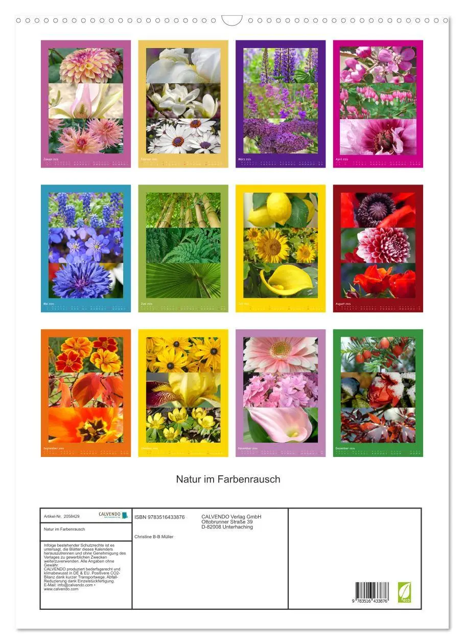 Bild: 9783516433876 | Natur im Farbenrausch (Wandkalender 2026 DIN A2 hoch), CALVENDO...