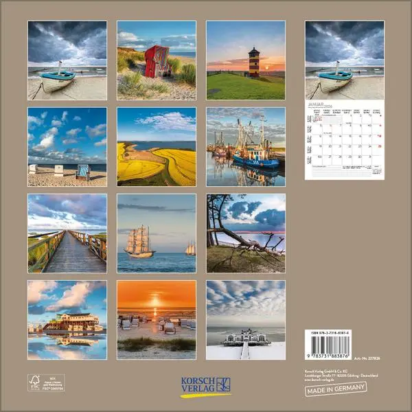 Bild: 9783731883876 | Meerblicke - Nord- und Ostsee 2026 | Verlag Korsch | Kalender | 13 S.