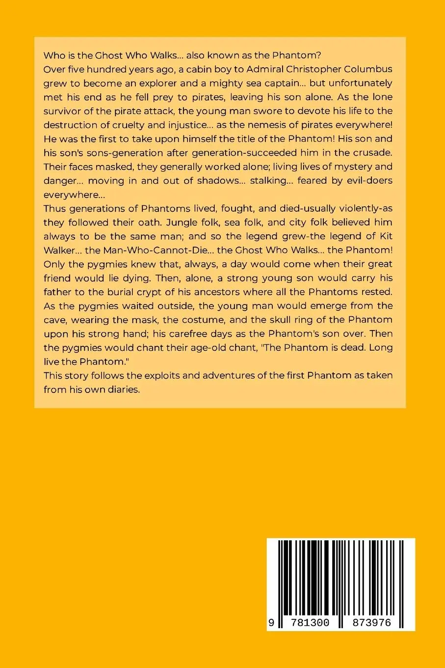 Rückseite: 9781300873976 | From the Chronicles of the First Phantom - Part One | Jacob Nelson