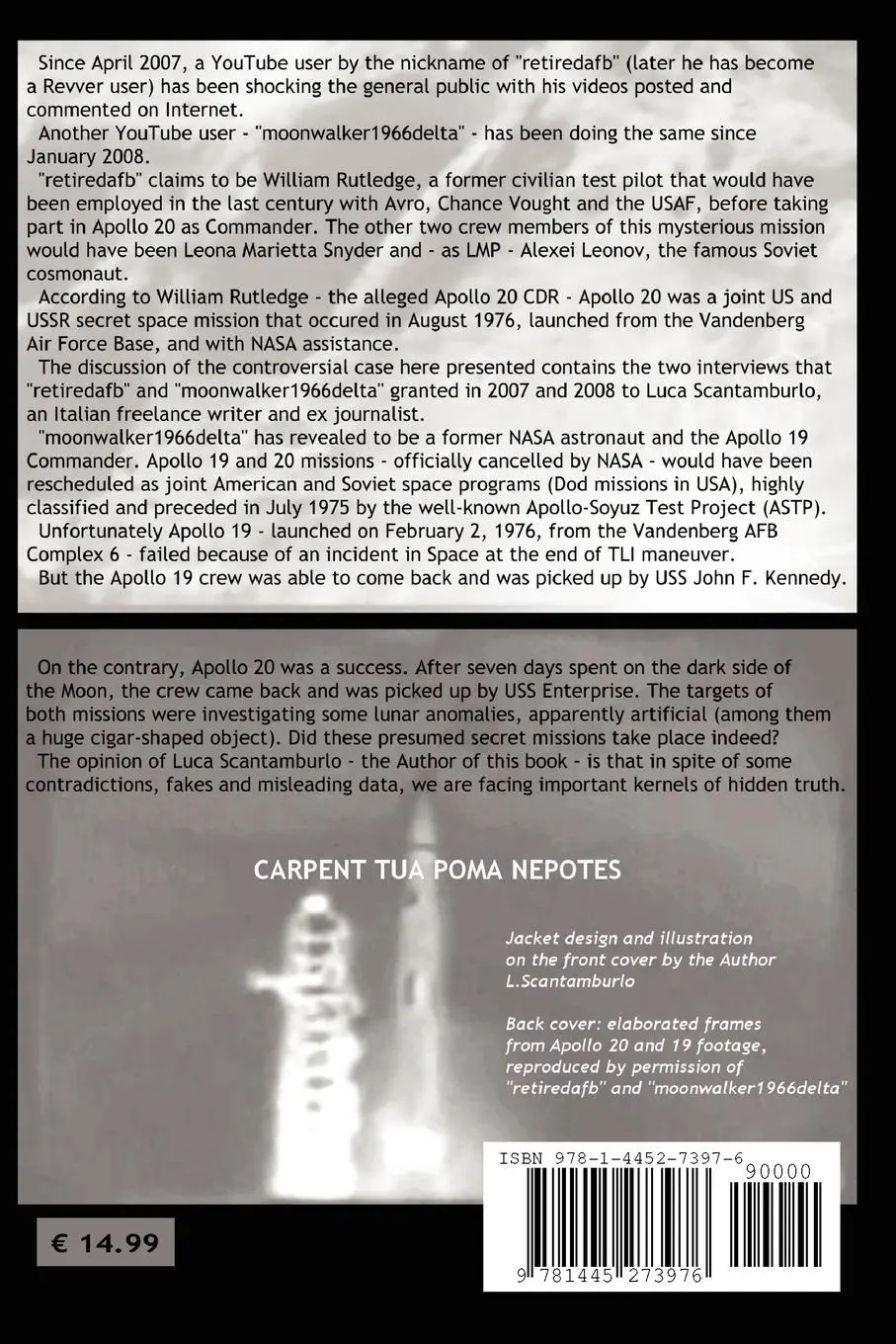 Rückseite: 9781445273976 | Apollo 20. the Disclosure | Luca Scantamburlo | Taschenbuch | Englisch