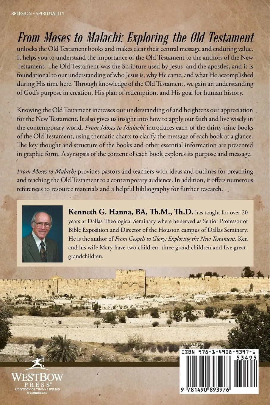 Rückseite: 9781490893976 | From Moses to Malachi | Exploring the Old Testament | Kenneth G. Hanna
