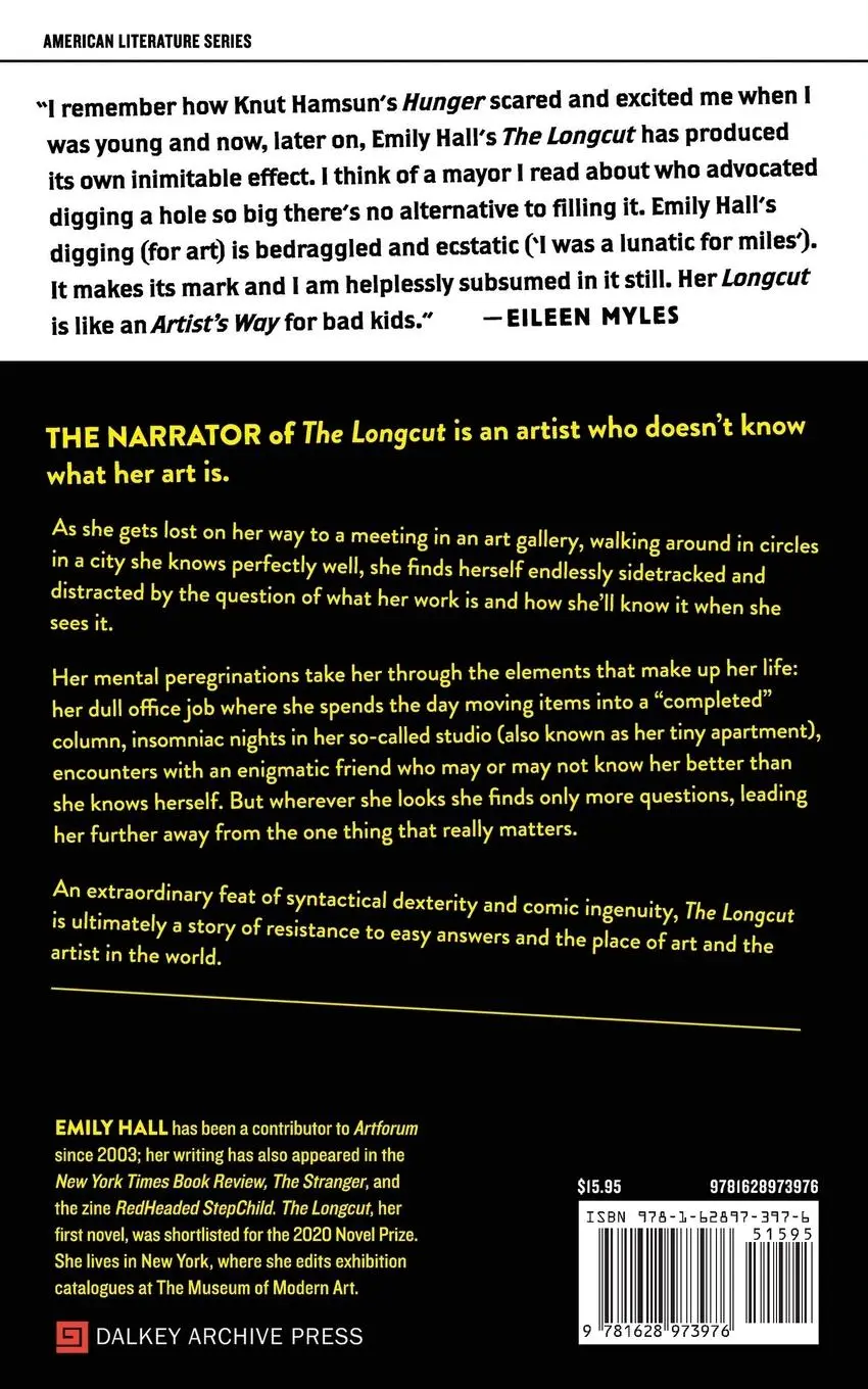Rückseite: 9781628973976 | The Longcut | Emily Hall | Taschenbuch | Kartoniert / Broschiert
