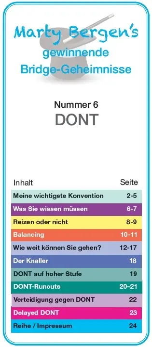 Cover: 9783981353976 | DONT | Marty Bergen | Taschenbuch | 2014 | EAN 9783981353976