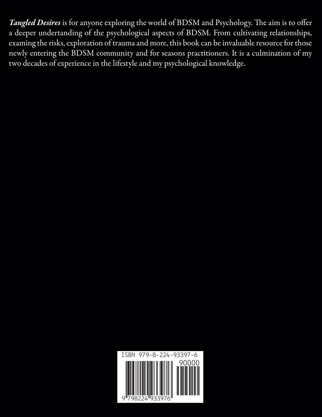 Rückseite: 9798224933976 | Tangled Desires - Exploring the Intersection of BDSM and Psychology