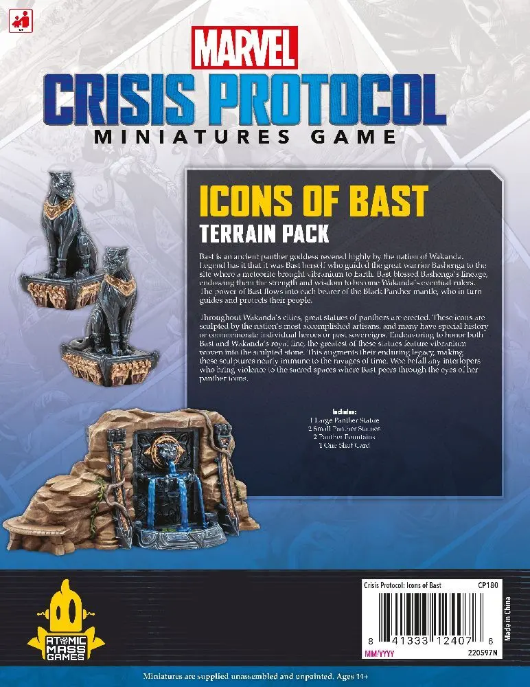 Bild: 841333124076 | Marvel: Crisis Protocol - Icons of Bast Terrain Pack (Geländeset...