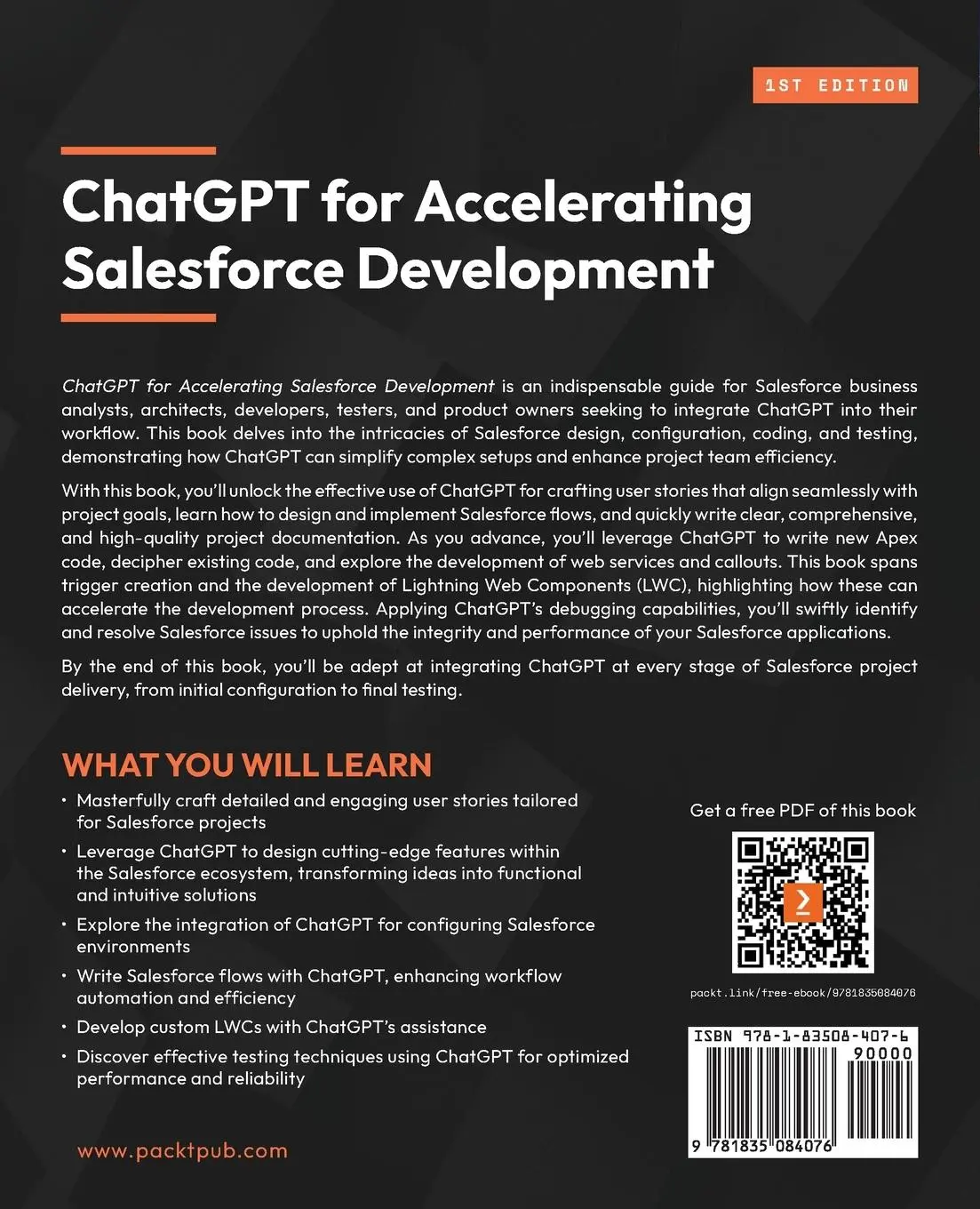 Rückseite: 9781835084076 | ChatGPT for Accelerating Salesforce Development | Andy Forbes (u. a.)