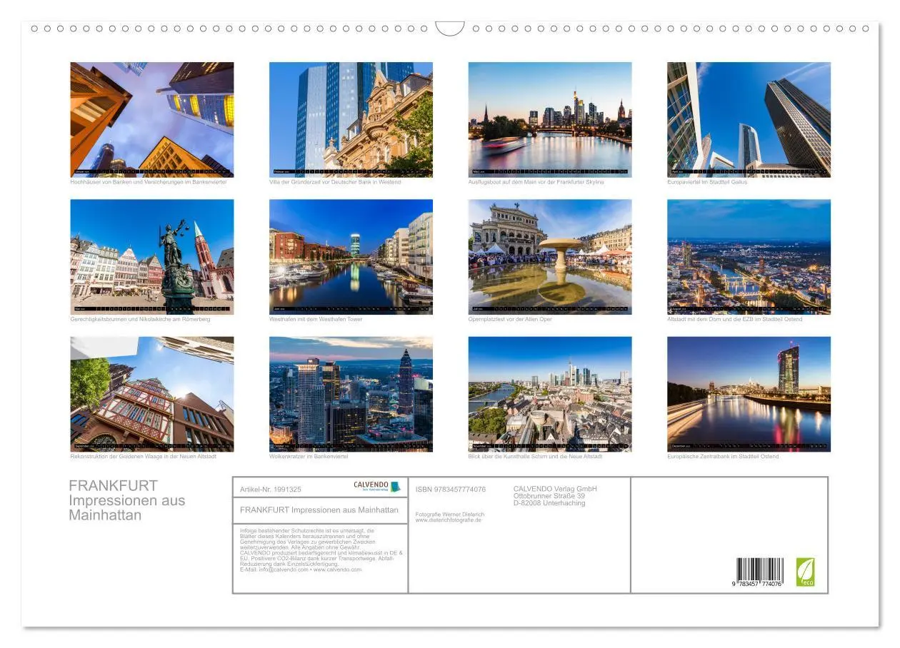 Bild: 9783457774076 | FRANKFURT Impressionen aus Mainhattan (Wandkalender 2026 DIN A2...