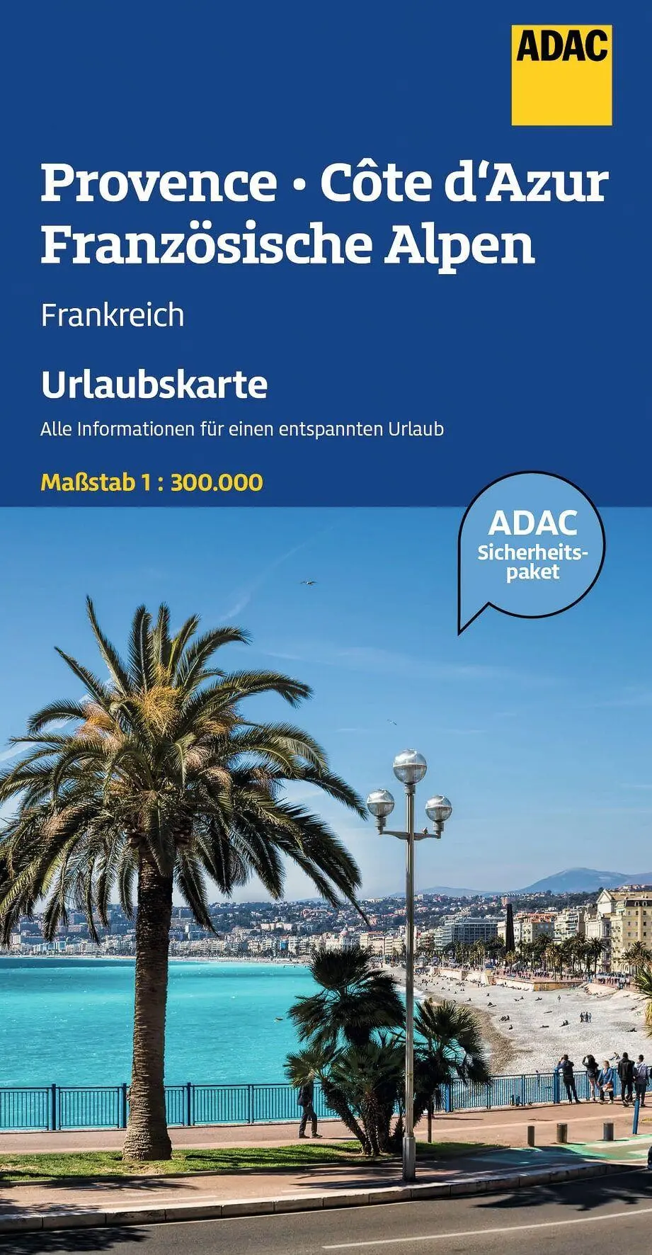 Cover: 9783826424076 | ADAC Urlaubskarte Provence, Französiche Alpen, Cote d'Azur 1:300.000