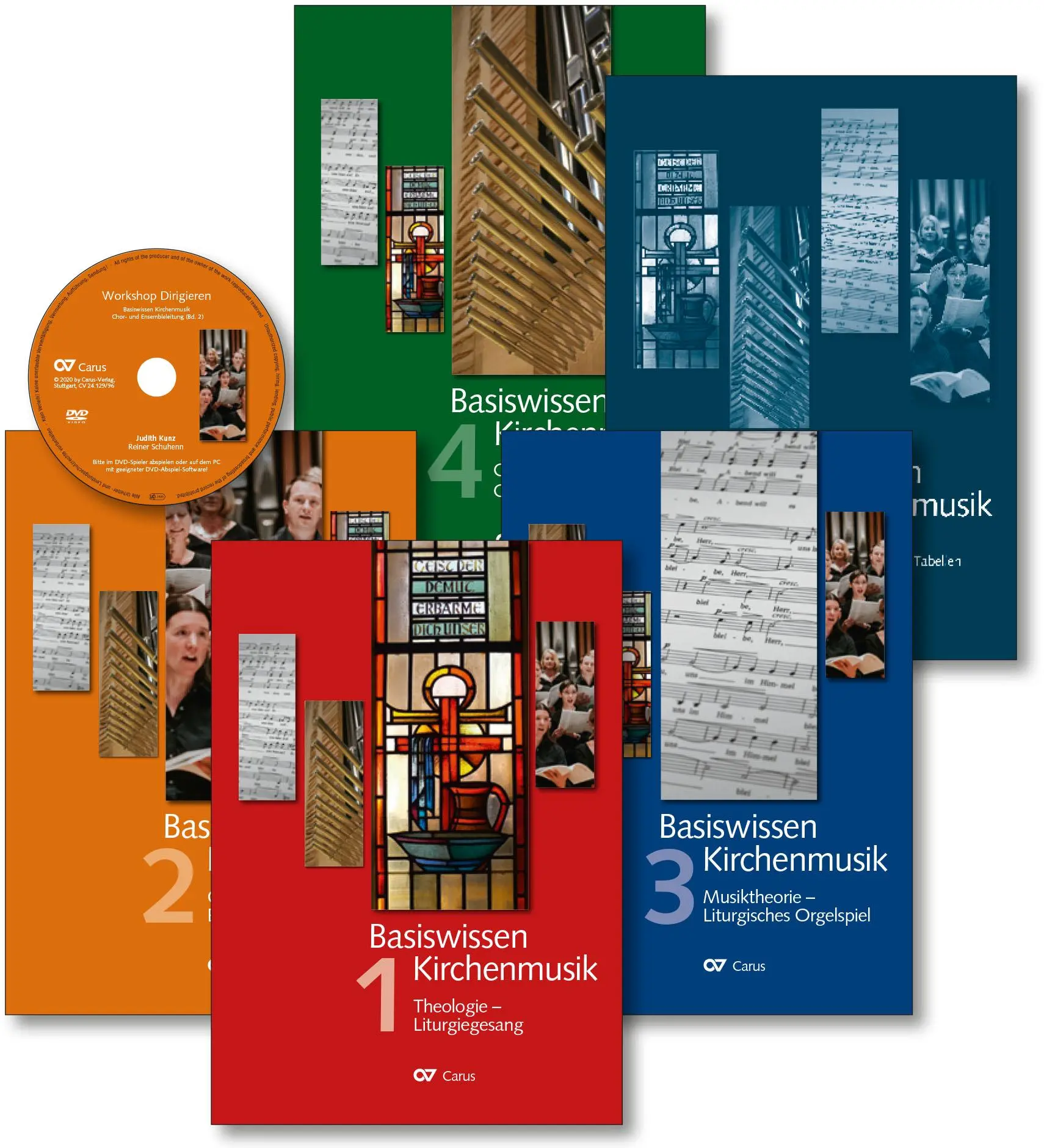 Cover: 9783899484076 | Basiswissen Kirchenmusik | Gesamtset (5 Bd + DVD) | Barbara Lange