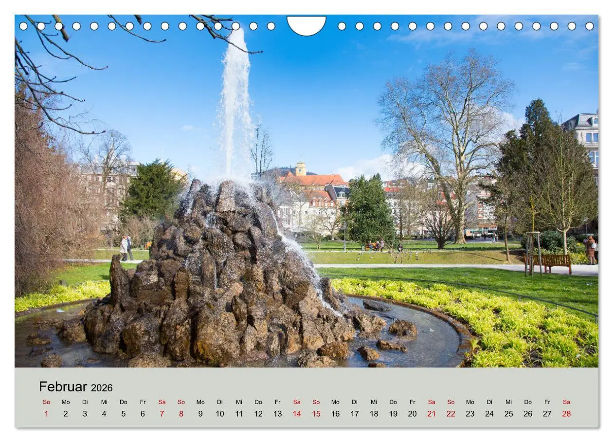 Bild: 9783457834176 | Kurpark Baden-Baden (Wandkalender 2026 DIN A4 quer), CALVENDO...