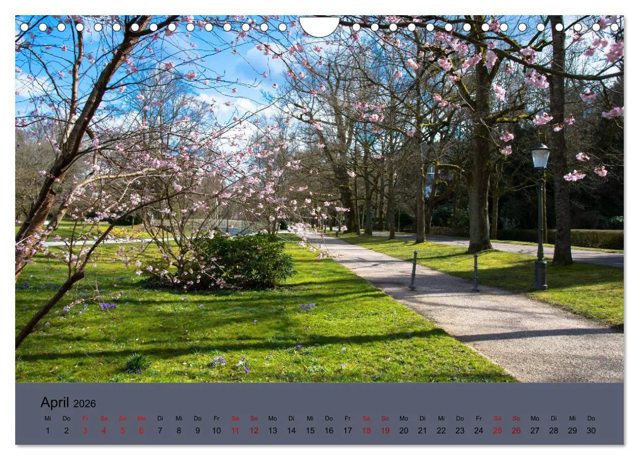 Bild: 9783457834176 | Kurpark Baden-Baden (Wandkalender 2026 DIN A4 quer), CALVENDO...