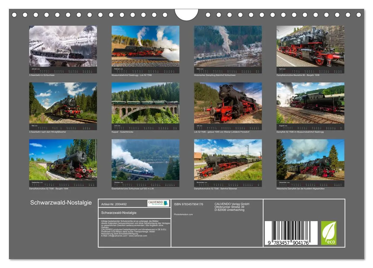 Bild: 9783457904176 | Schwarzwald-Nostalgie (Wandkalender 2026 DIN A4 quer), CALVENDO...