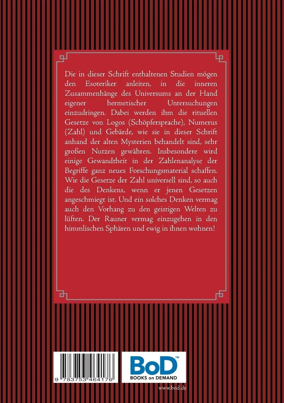 Rückseite: 9783753464176 | Die ario-hermetische Runenmagie | Band II - Tantra | Peryt Shou | Buch