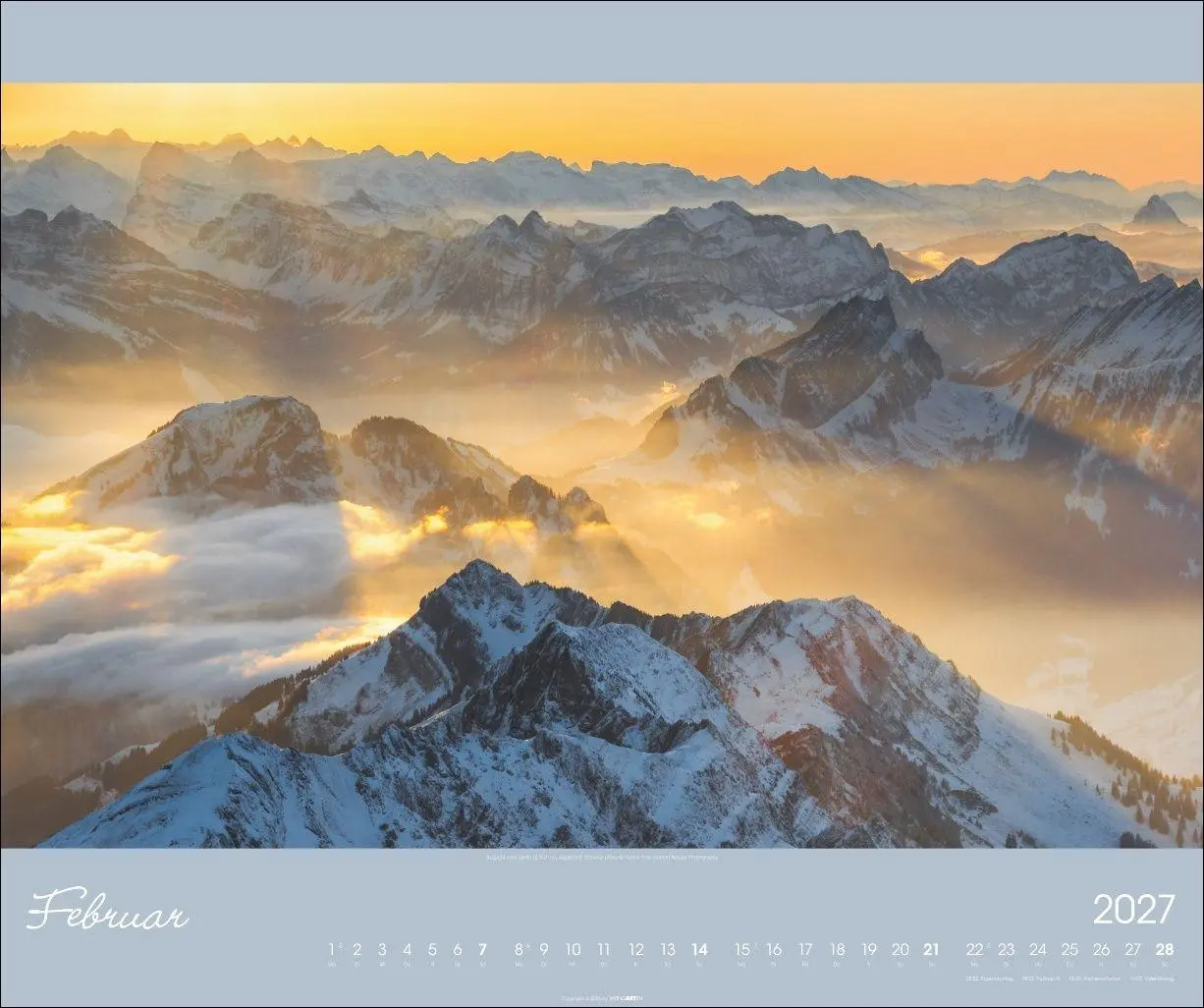 Bild: 9783839904176 | Alpen im Licht Kalender 2027 | Kalender | Reisekalender Weingarten