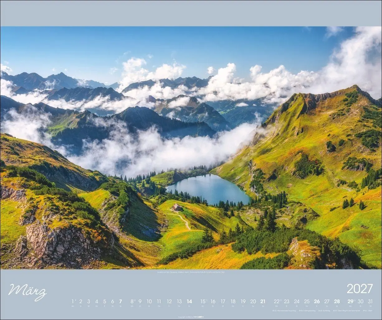 Bild: 9783839904176 | Alpen im Licht Kalender 2027 | Kalender | Reisekalender Weingarten