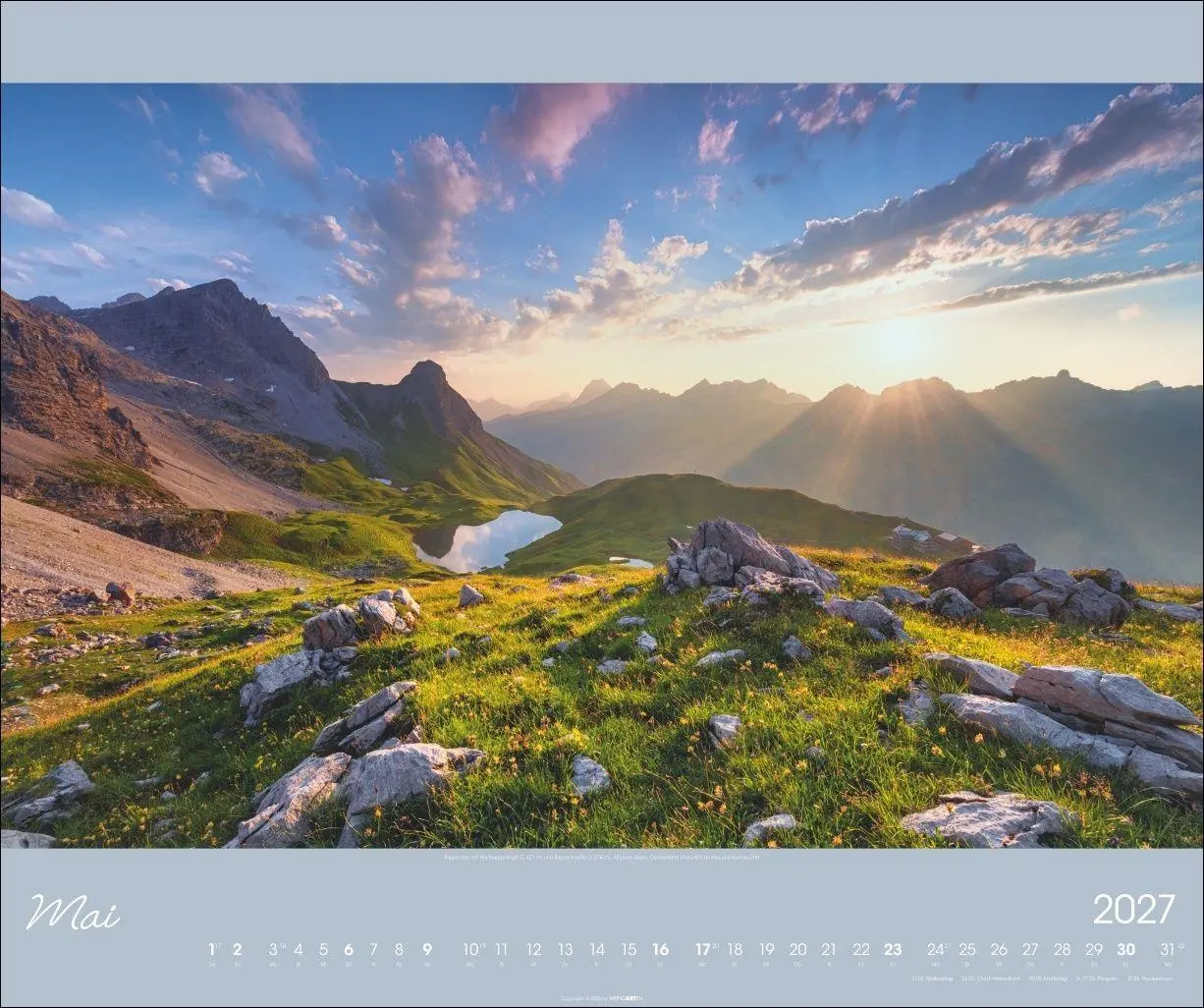 Bild: 9783839904176 | Alpen im Licht Kalender 2027 | Kalender | Reisekalender Weingarten