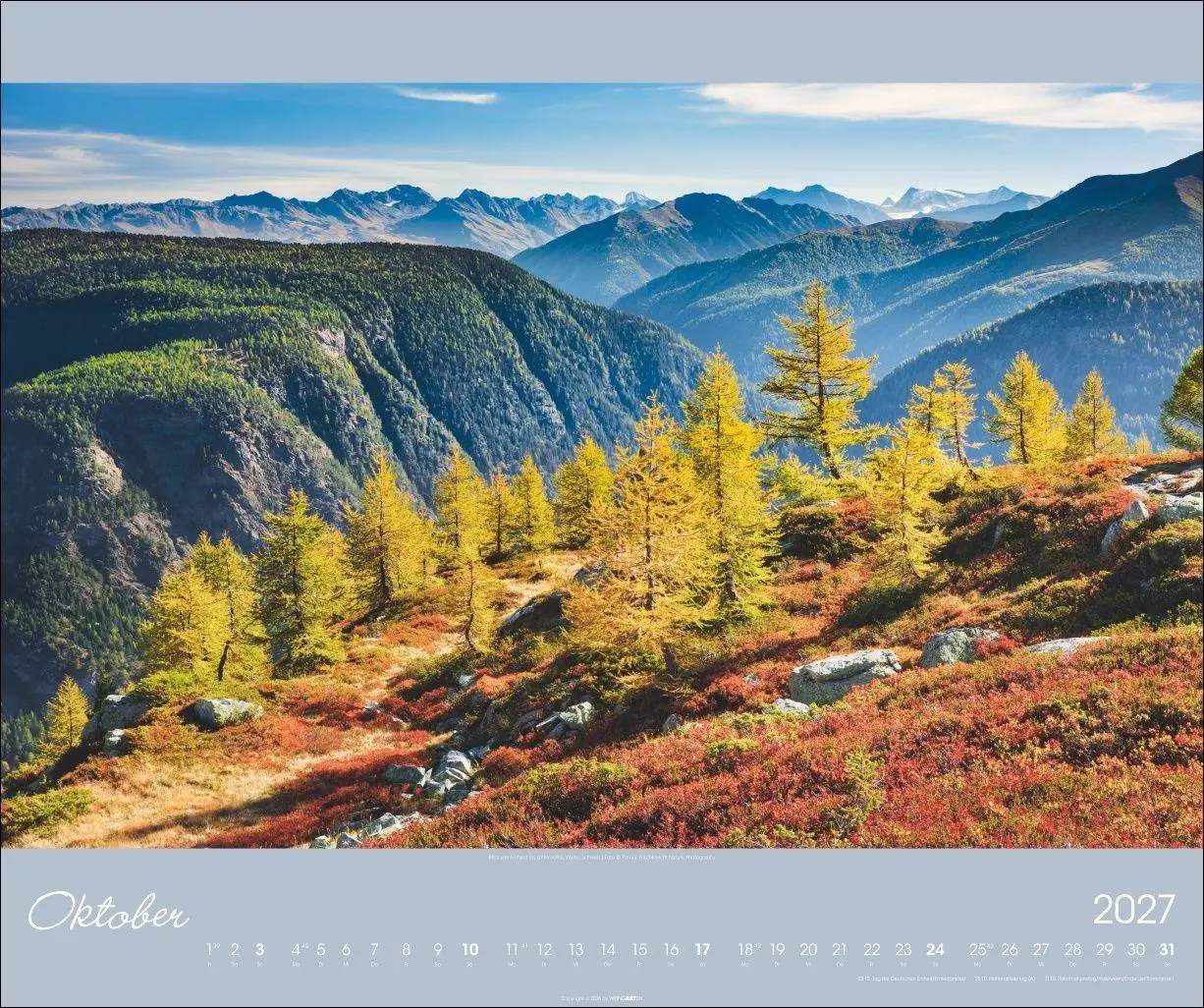 Bild: 9783839904176 | Alpen im Licht Kalender 2027 | Kalender | Reisekalender Weingarten