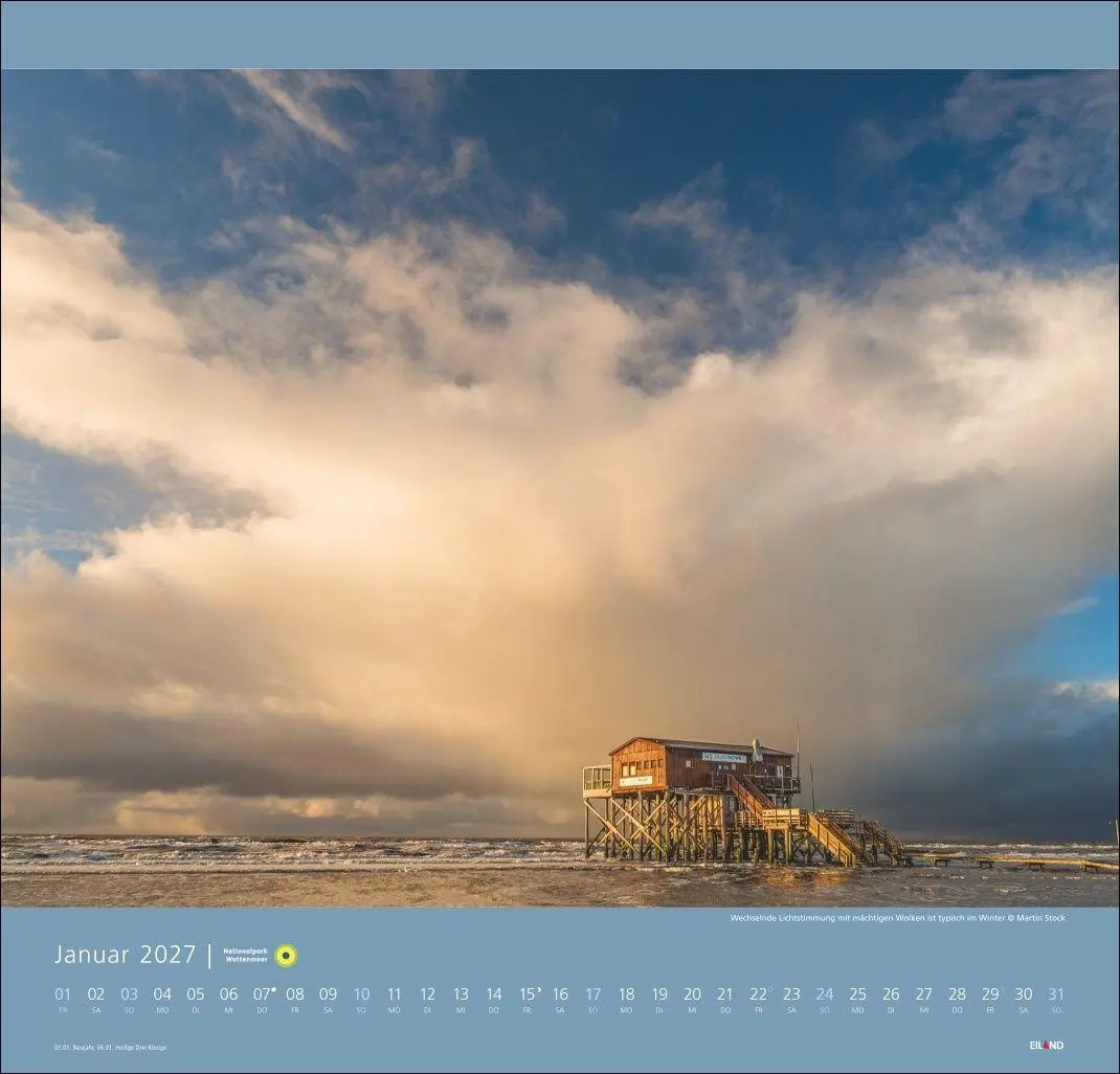 Bild: 9783964024176 | Nationalpark Wattenmeer Edition Kalender 2027 - Martin Stock | Stock