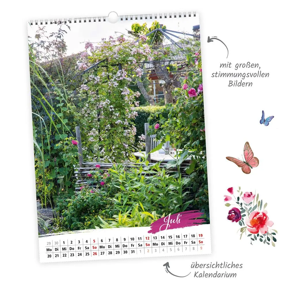 Bild: 9783988024176 | Trötsch Großbildkalender Traumgärten 2026 | Wandkalender | KG | XXIV