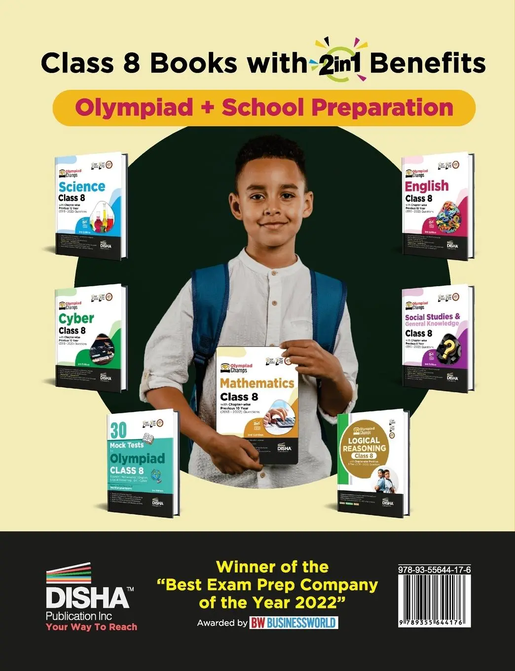 Rückseite: 9789355644176 | Olympiad Champs Mathematics Class 8 with Chapter-wise Previous 10...