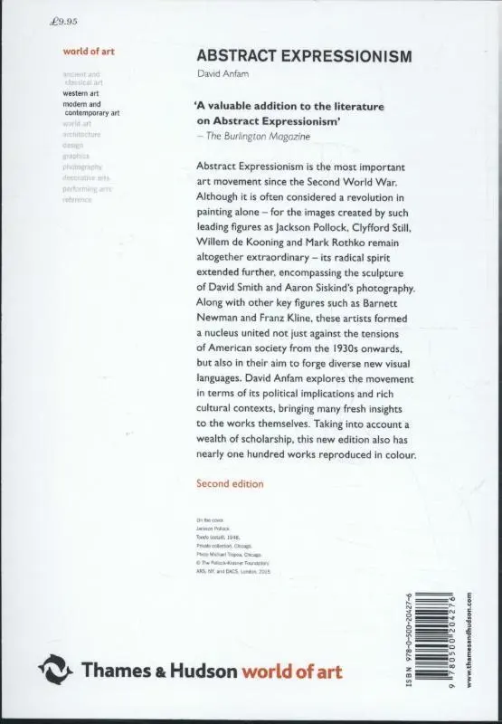 Rückseite: 9780500204276 | Abstract Expressionism | David Anfam | Taschenbuch | Englisch | 2015