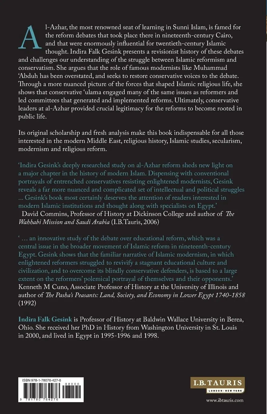 Rückseite: 9781780764276 | Islamic Reform and Conservatism Al-Azhar and the Evolution of...