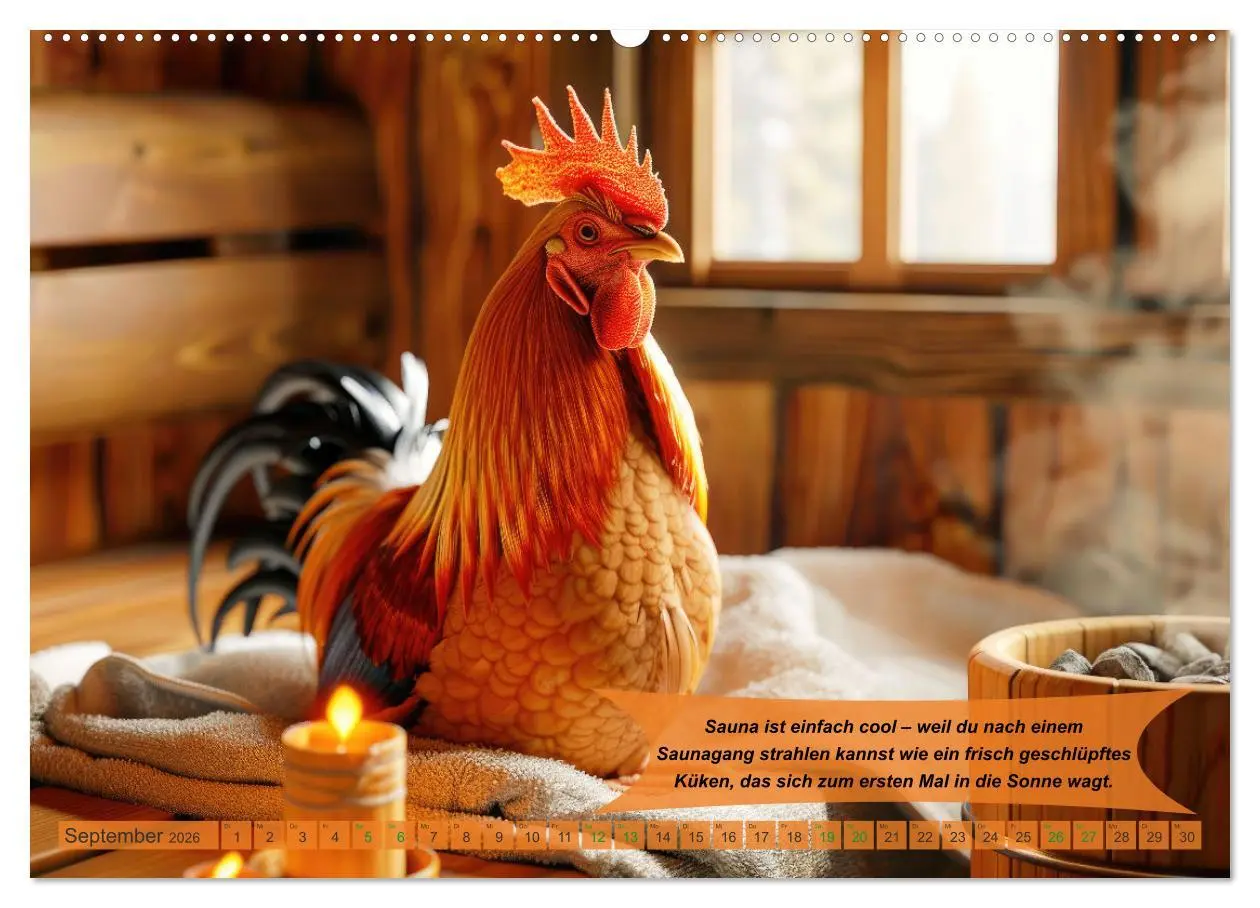 Bild: 9783457374276 | Tierisch lustige Saunafreunde (Wandkalender 2026 DIN A2 quer),...