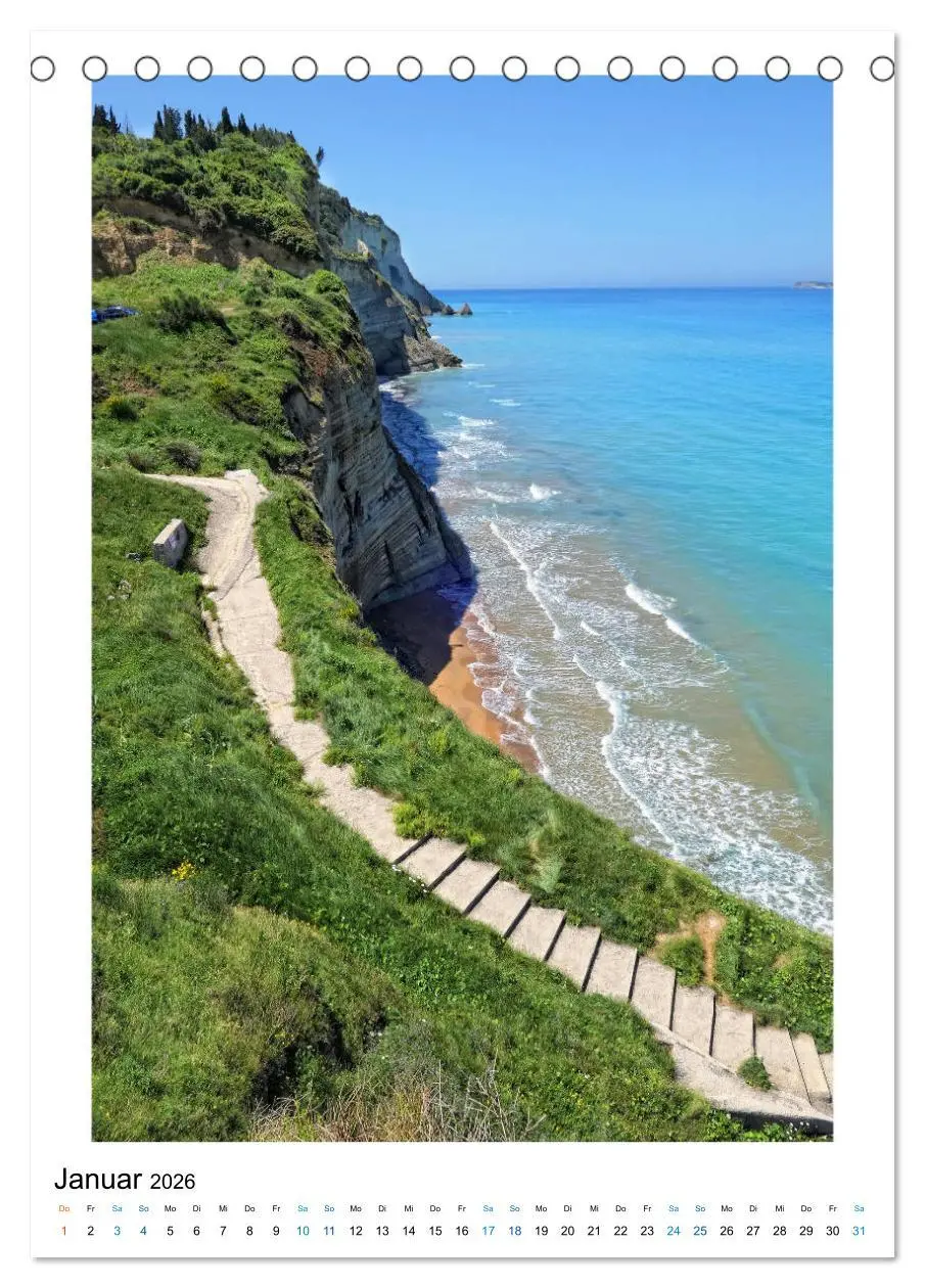 Bild: 9783516394276 | Korfu - Paradiesische Insel in der Adria (Tischkalender 2026 DIN A5...