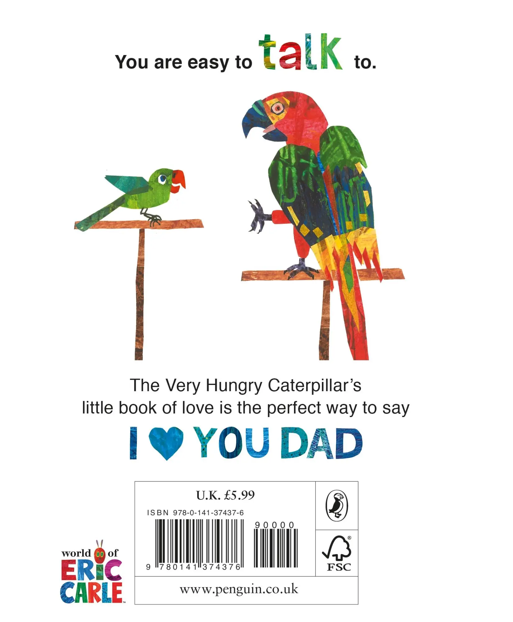 Rückseite: 9780141374376 | I Love Dad with the Very Hungry Caterpillar | Eric Carle | Buch | 2017