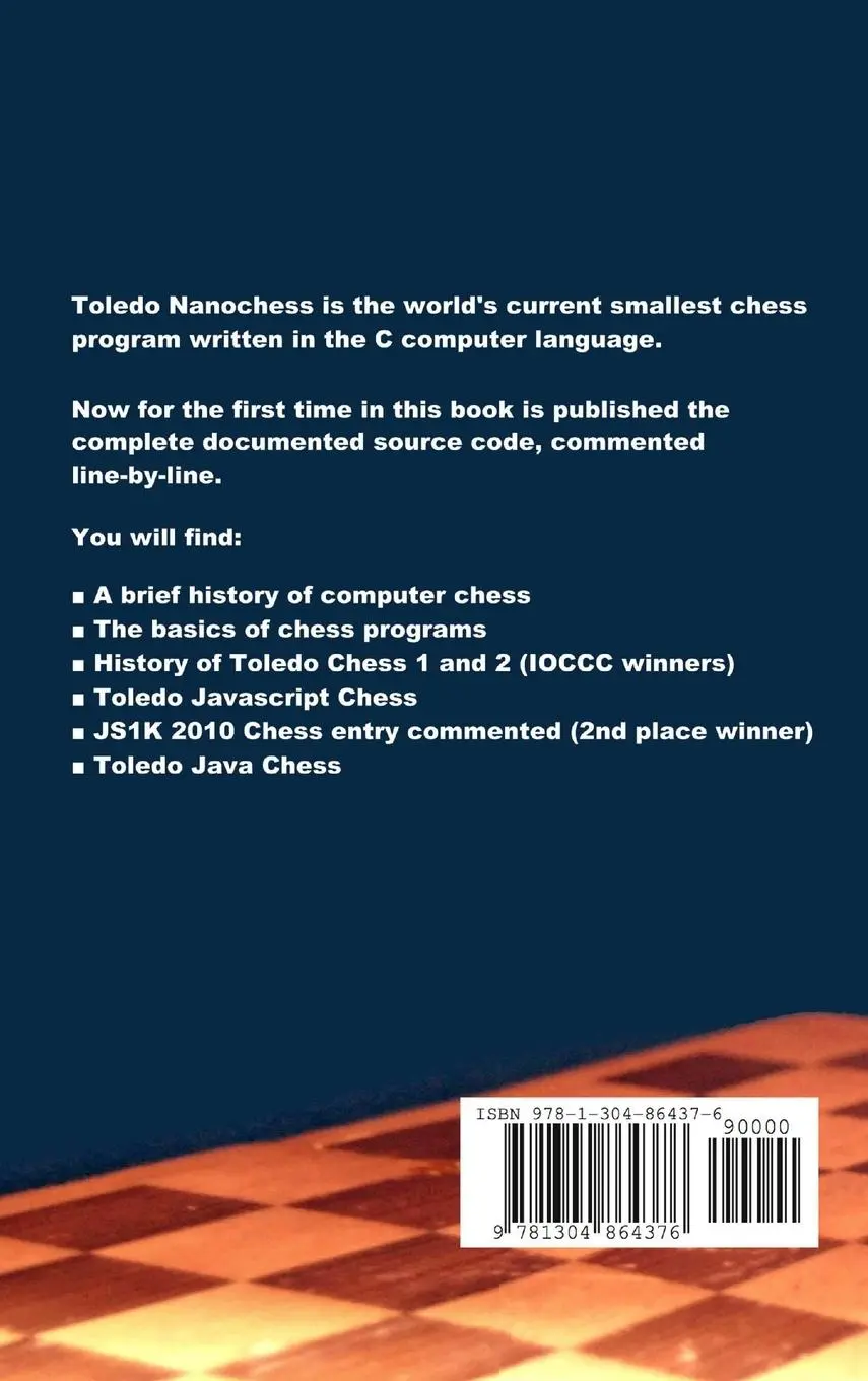 Rückseite: 9781304864376 | Toledo Nanochess | The commented source code | Oscar Toledo Gutierrez