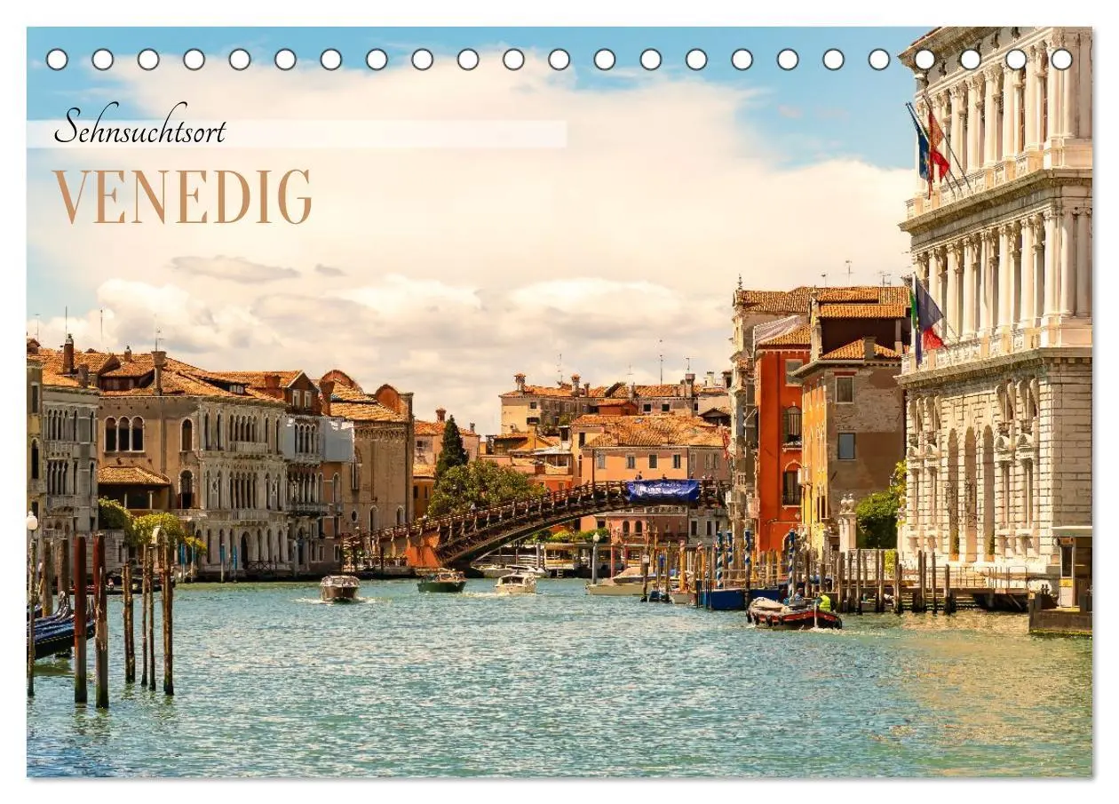 Cover: 9783457294376 | Sehnsuchtsort Venedig 2026 (Tischkalender 2026 DIN A5 quer),...