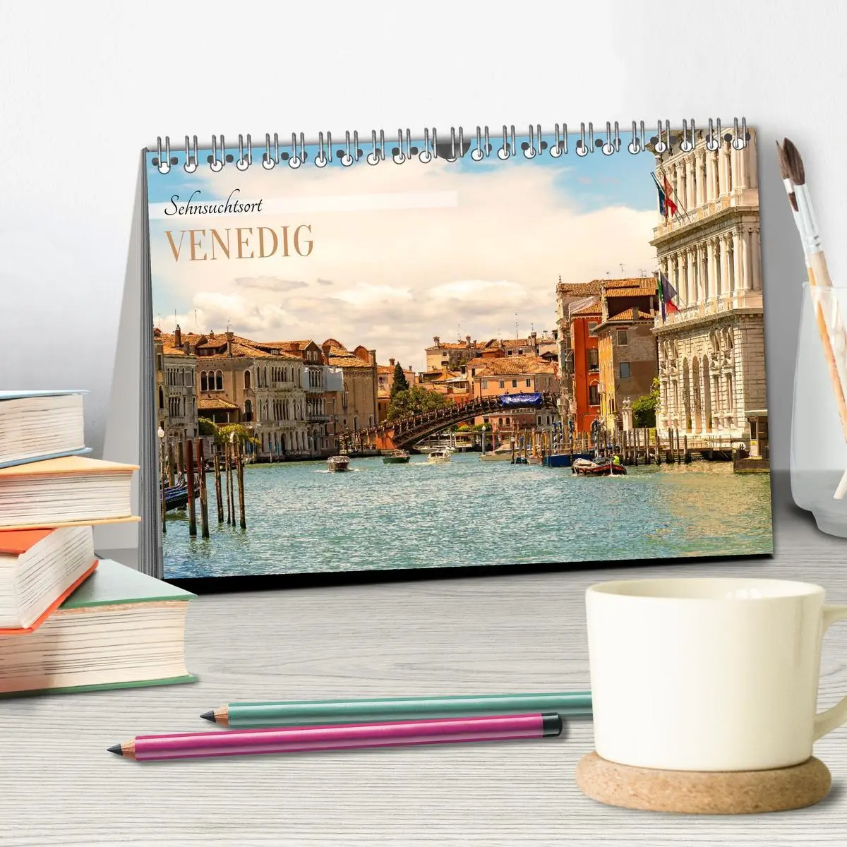Bild: 9783457294376 | Sehnsuchtsort Venedig 2026 (Tischkalender 2026 DIN A5 quer),...