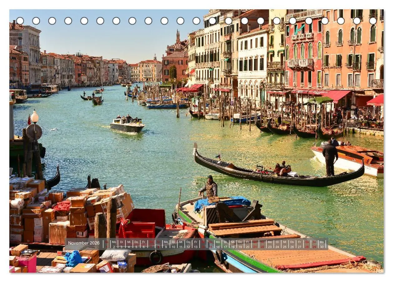 Bild: 9783457294376 | Sehnsuchtsort Venedig 2026 (Tischkalender 2026 DIN A5 quer),...